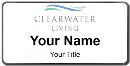 Custom name badges for Clearwater Living