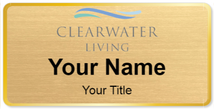 Custom name badges for Clearwater Living