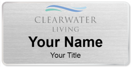 Custom name badges for Clearwater Living