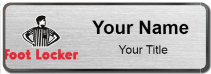 Custom name badges for Foot Locker