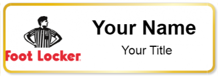 Custom name badges for Foot Locker