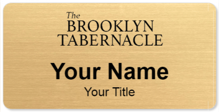 Custom name badges for Brooklyn Tabernacle