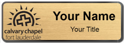 Custom name badges for Calvary Chapel Fort Lauderdale