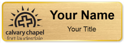 Custom name badges for Calvary Chapel Fort Lauderdale