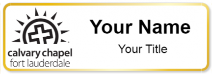 Custom name badges for Calvary Chapel Fort Lauderdale