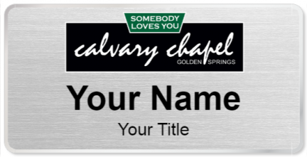 Custom name badges for Calvary Chapel Golden Springs