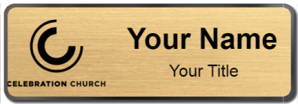 Custom name badges for Celebration Church