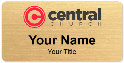 Custom name badges for Central Christian Church