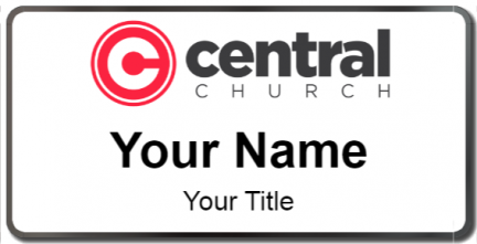 Custom name badges for Central Christian Church