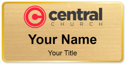 Custom name badges for Central Christian Church