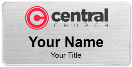Custom name badges for Central Christian Church