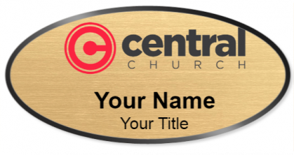 Custom name badges for Central Christian Church