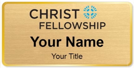 Custom name badges for Christ Fellowship