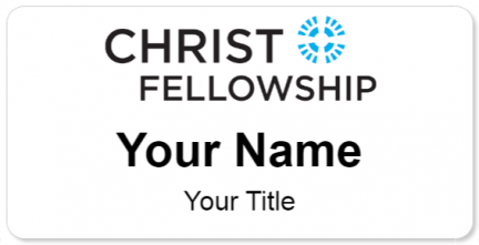 Custom name badges for Christ Fellowship