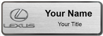 Custom name badges for Lexus