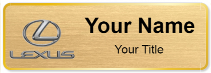 Custom name badges for Lexus