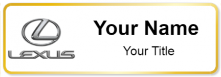 Custom name badges for Lexus