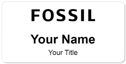 Custom name badges for Fossil