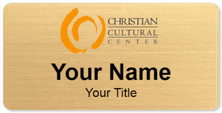 Custom name badges for Christian Cultural Center