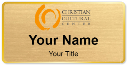 Custom name badges for Christian Cultural Center