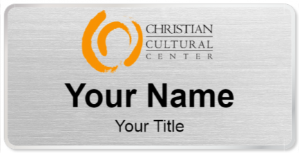 Custom name badges for Christian Cultural Center