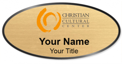 Custom name badges for Christian Cultural Center