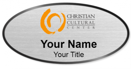 Custom name badges for Christian Cultural Center