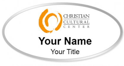 Custom name badges for Christian Cultural Center