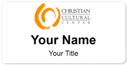 Custom name badges for Christian Cultural Center