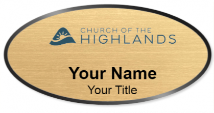 Custom name badges for Church of the Highlands