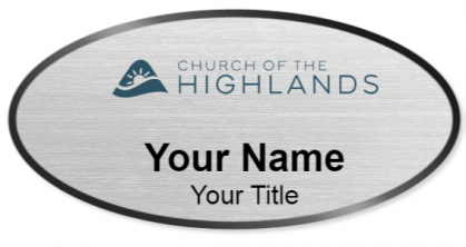 Custom name badges for Church of the Highlands