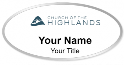 Custom name badges for Church of the Highlands