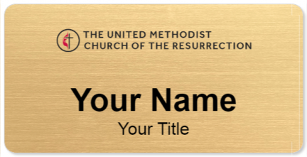 Custom name badges for Church of the Resurrection