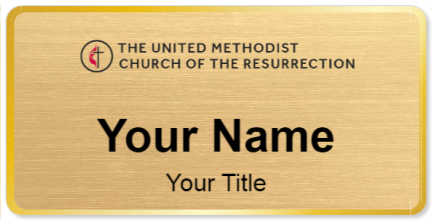 Custom name badges for Church of the Resurrection