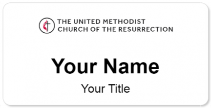 Custom name badges for Church of the Resurrection