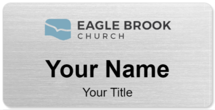 Custom name badges for Eagle Brook Church