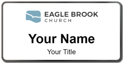 Custom name badges for Eagle Brook Church