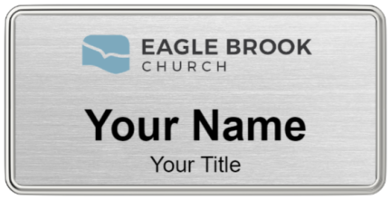Custom name badges for Eagle Brook Church