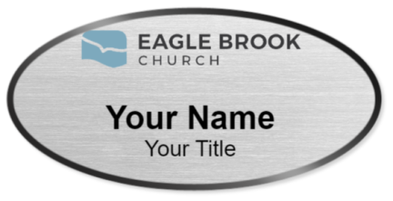 Custom name badges for Eagle Brook Church