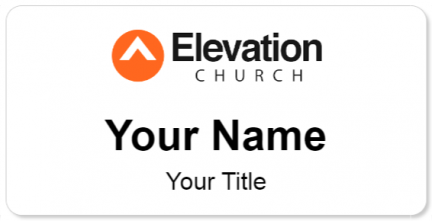 Custom name badges for Elevation Church