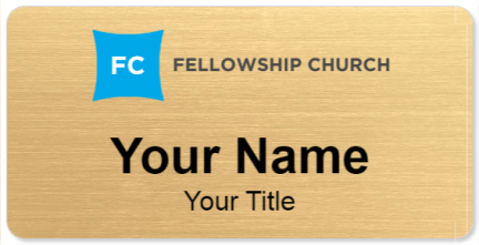 Custom name badges for Fellowship Church