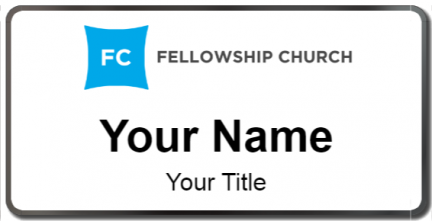 Custom name badges for Fellowship Church