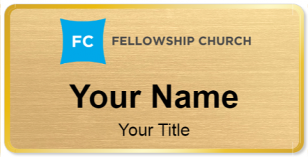 Custom name badges for Fellowship Church