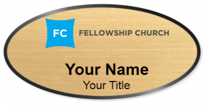 Custom name badges for Fellowship Church