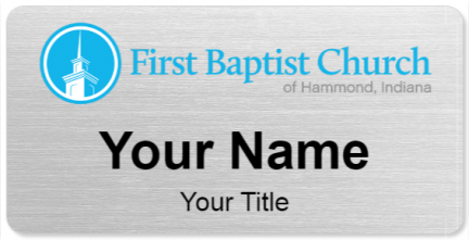 Custom name badges for First Baptist Church of Hammond