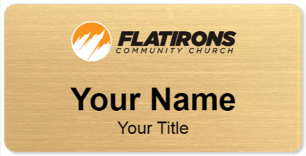 Custom name badges for Flatirons Community Church