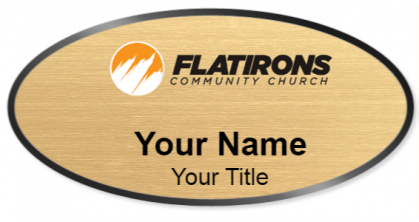 Custom name badges for Flatirons Community Church
