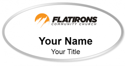 Custom name badges for Flatirons Community Church