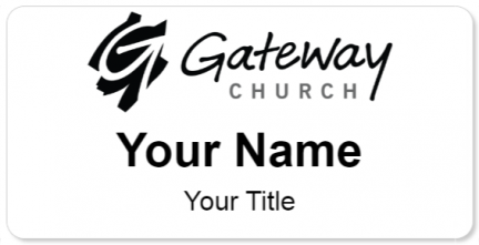 Custom name badges for Gateway Church