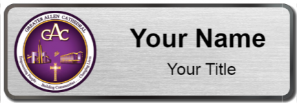 Custom name badges for Greater Allen A M E Cathedral of New York